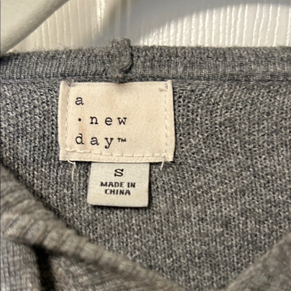 a new day Charcoal Hooded Sweater - Picture 2 of 4